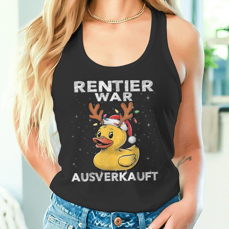 Reindeer Was Ausverkauft Elk Saying Christmas Tank Top