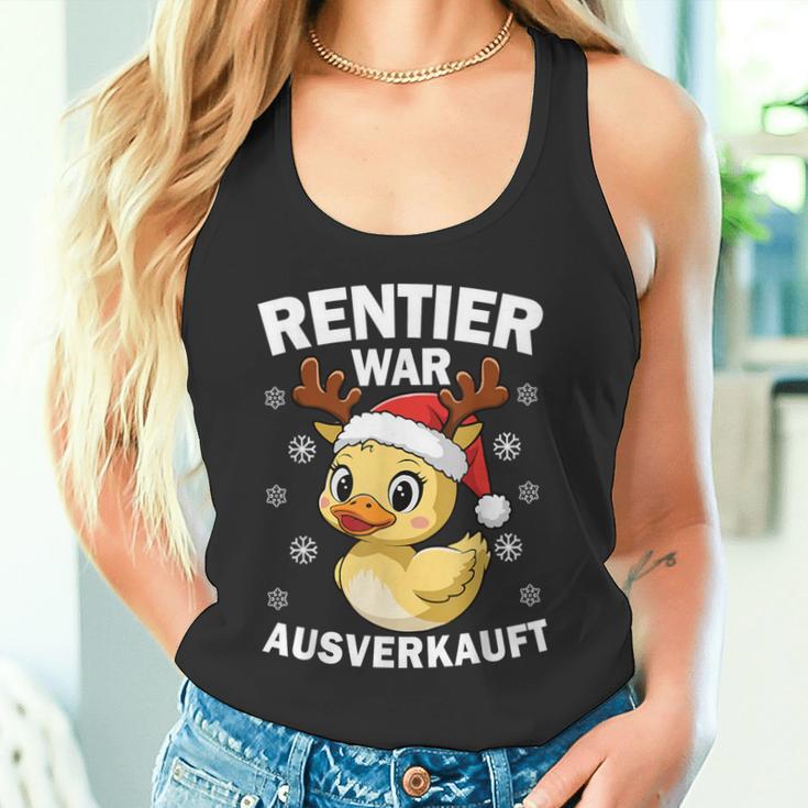 Reindeer Was Out Sold Christmas Elk Slogan Tank Top