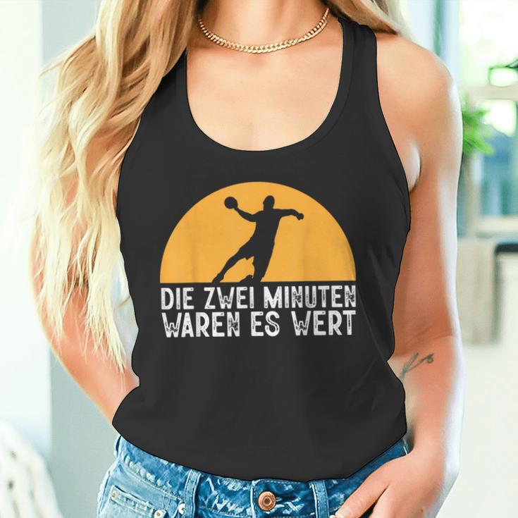 Two Minutes Waren Es Wert Handball Player Hanballer Tank Top