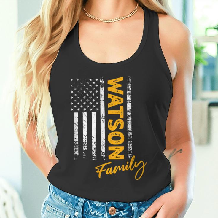 Usa Watson Surname Watson Last Name Watson Tank Top