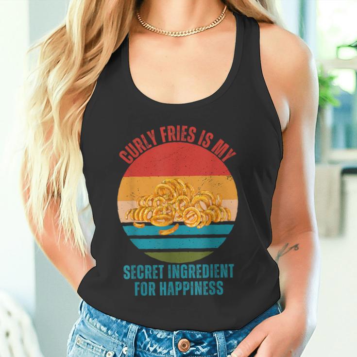 Vintage Curly Fries Sind Meine Geheime Zutat Für Glück Tank Top