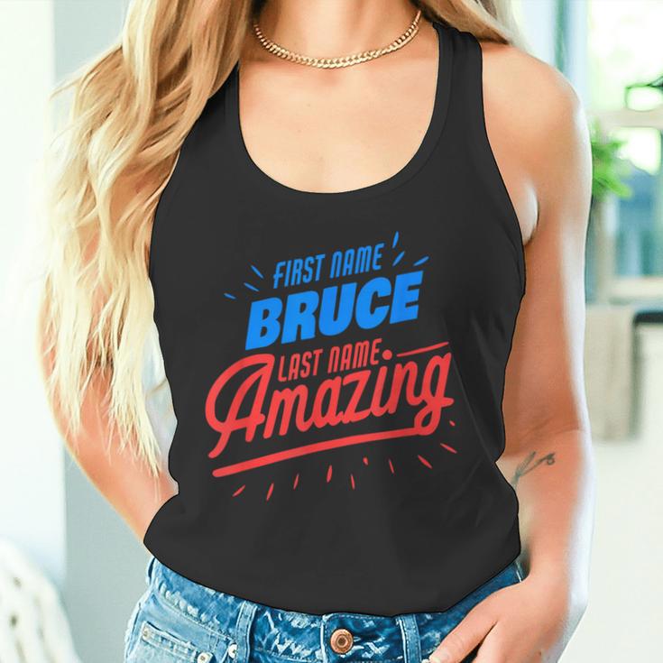 Vorname Bruce Nachname Erstaunlich Lustig Bruce Spruch Tank Top