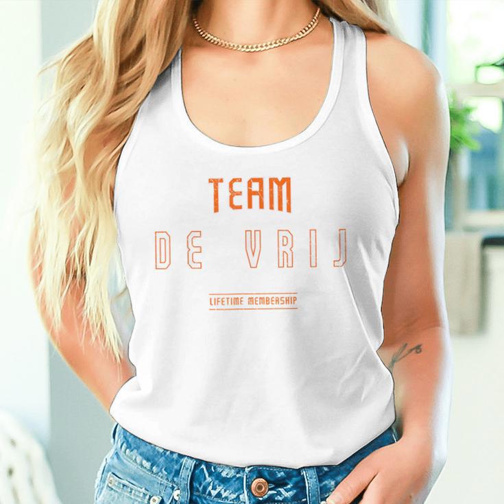 Distressed Teamanrij Proud Family Last Name Tank Top