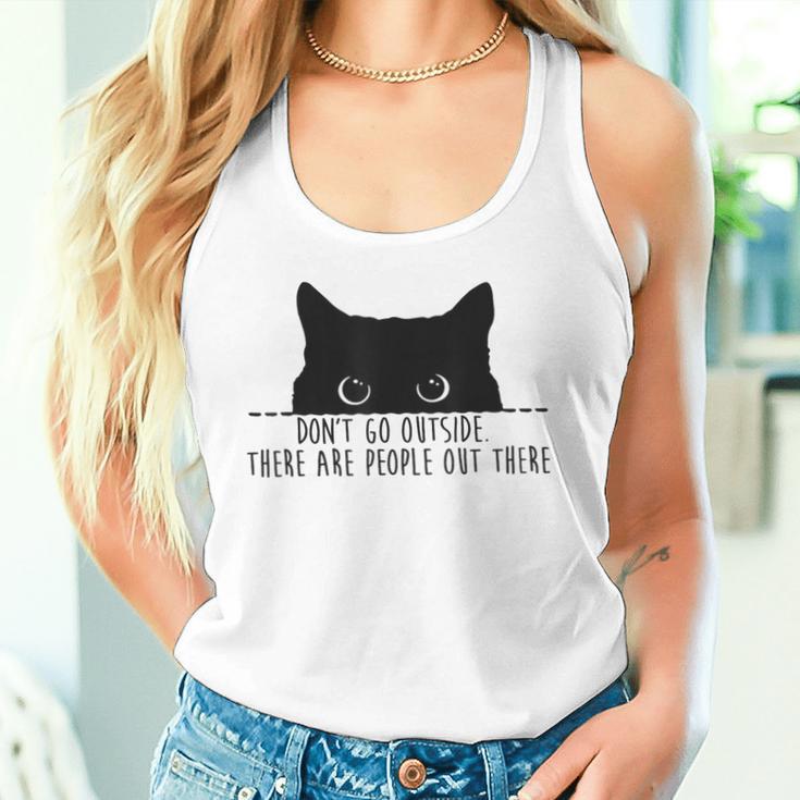 Cat Leute Da Draußen Cat French Language Tank Top