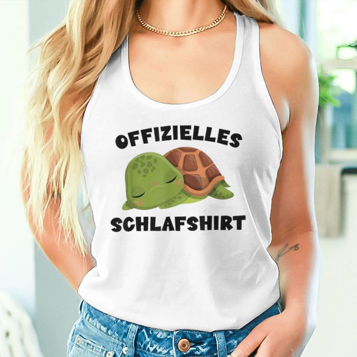 Offizielles Schlaf Schildkröte Turtle Gray S Tank Top