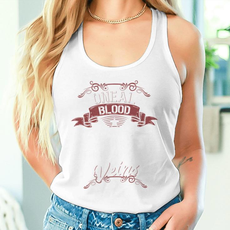 Oneal Blood Runs Through Myeins Last Name Family S Tank Top