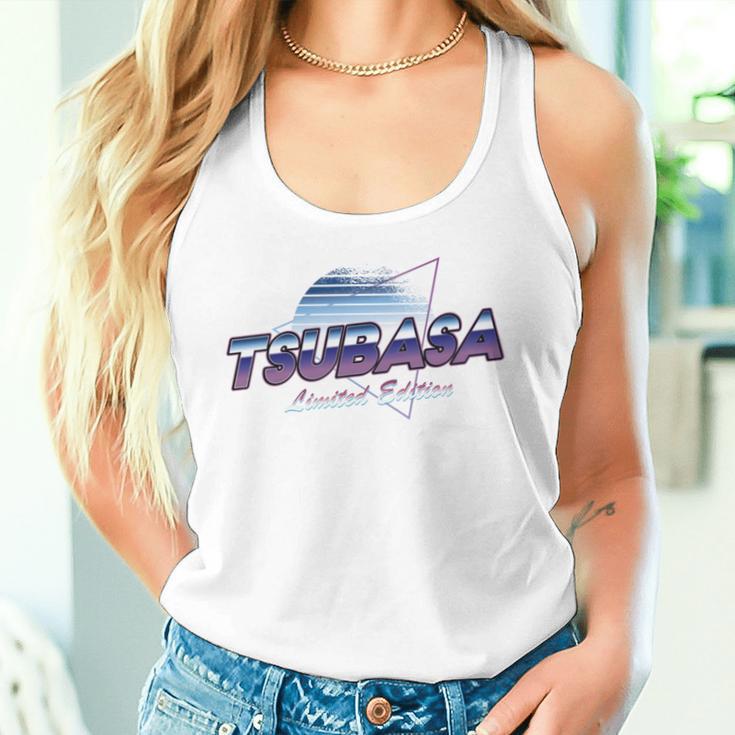 Tsubasa Namenshemd Ästhetischeaporwave 80Er 90Er Jahre Nachname Tank Top