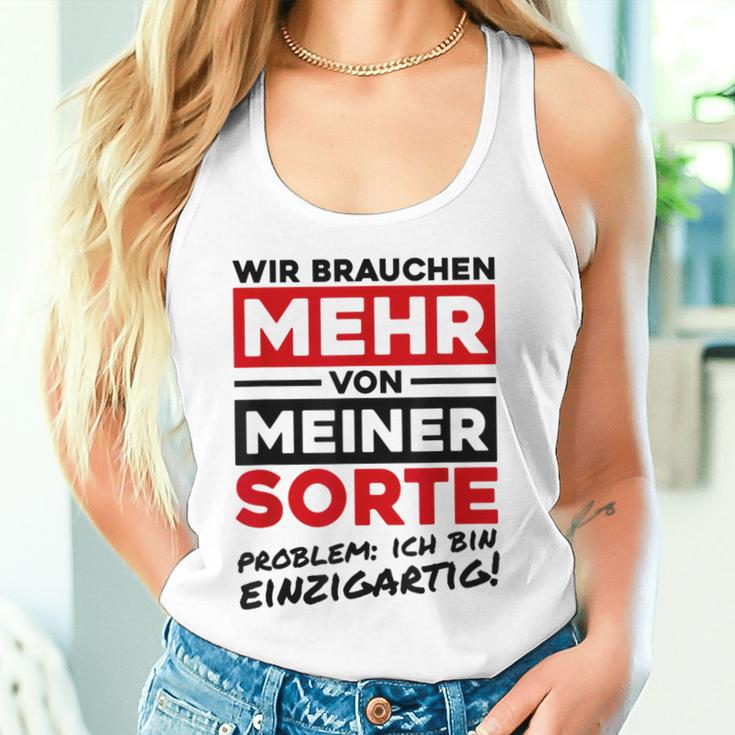 Wir Brauchen Mehron Meiner Sorte Unique Gray Tank Top