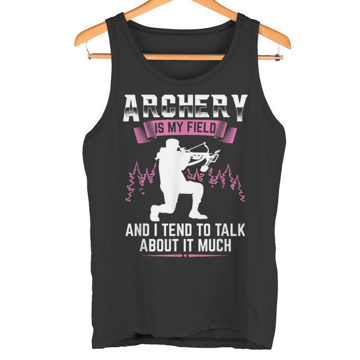 Archery Ist Mein Ding Archers Slogan Tank Top