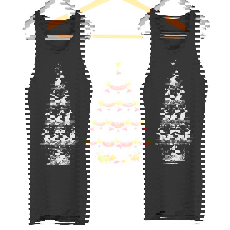 Arctic Hare Animal Xmas Lighting Arctic Hare Christmas Tree Premium Tank Top