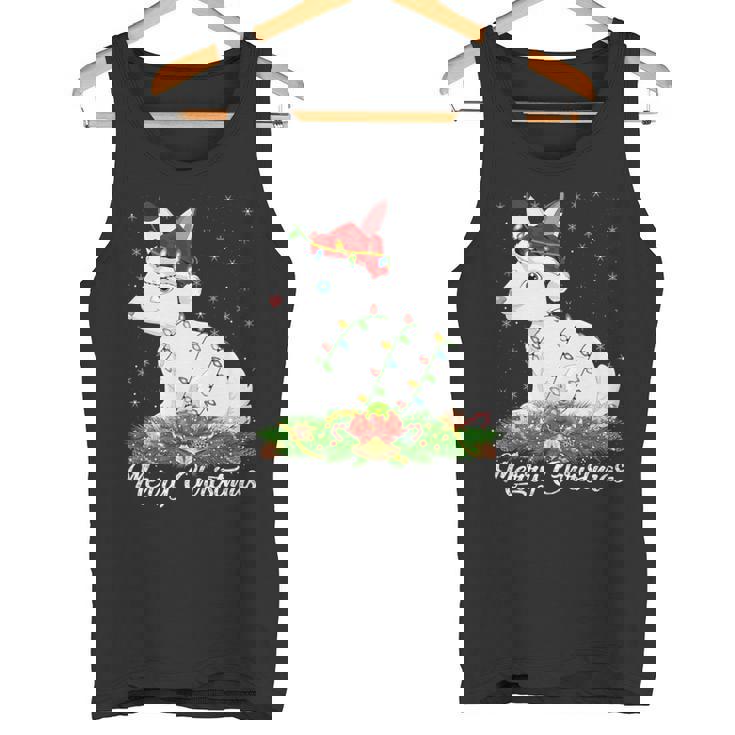 Arctic Hare Lover Matching Santa Hat Arctic Hare Christmas Premium Tank Top