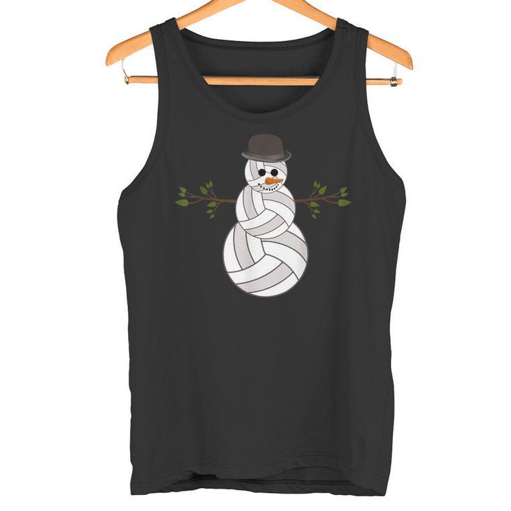 Christmas Volleyball Snowman Volleyball Christmas Tank Top