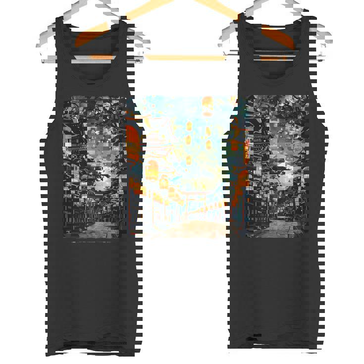 Cool Japanese Lantern Festival Premium Tank Top