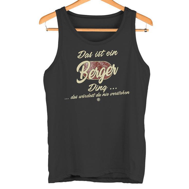 Damen Das Ist Ein Berger Ding Lustiges Familie Berger Mit-Ausschnitt Tank Top