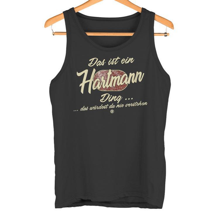 Damen Das Ist Ein Hartmann Ding Lustiges Familie Hartmann Mit-Ausschnitt Tank Top