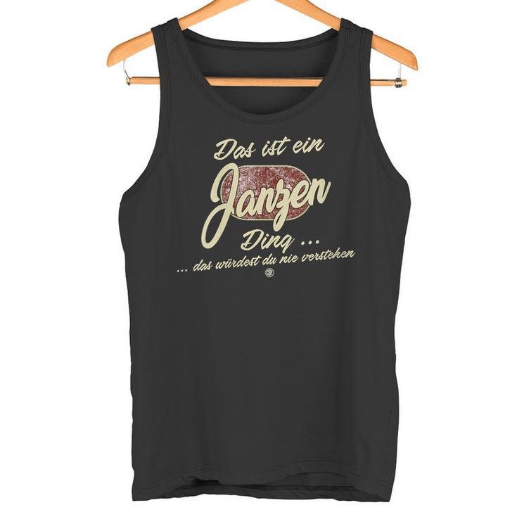 Damen Das Ist Ein Janzen Ding Lustiges Familie Janzen Mit-Ausschnitt Tank Top