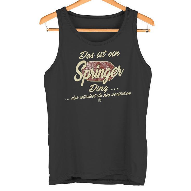 Damen Das Ist Ein Springer Ding Lustiges Familie Springer Mit-Ausschnitt Tank Top