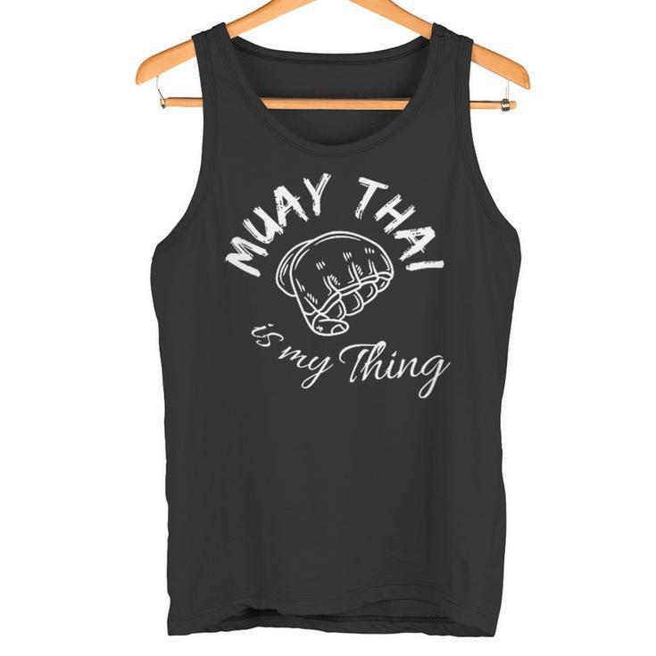 Damen Muay Thai Ist Mein Ding Mit-Ausschnitt Tank Top