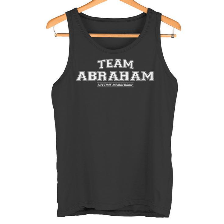 Damen Team Abraham Stolzer Familiennachname Nachname Geschenk Mit-Ausschnitt Tank Top