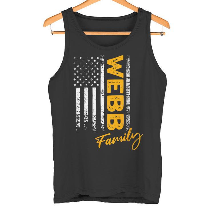 Damen Usa Webb Familienname Webb Nachname Webb Mit-Ausschnitt Tank Top