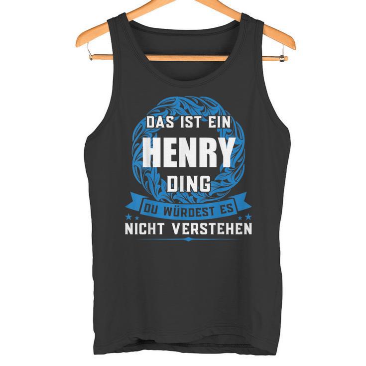 Das Ist Ein Henry Dingorname Tank Top