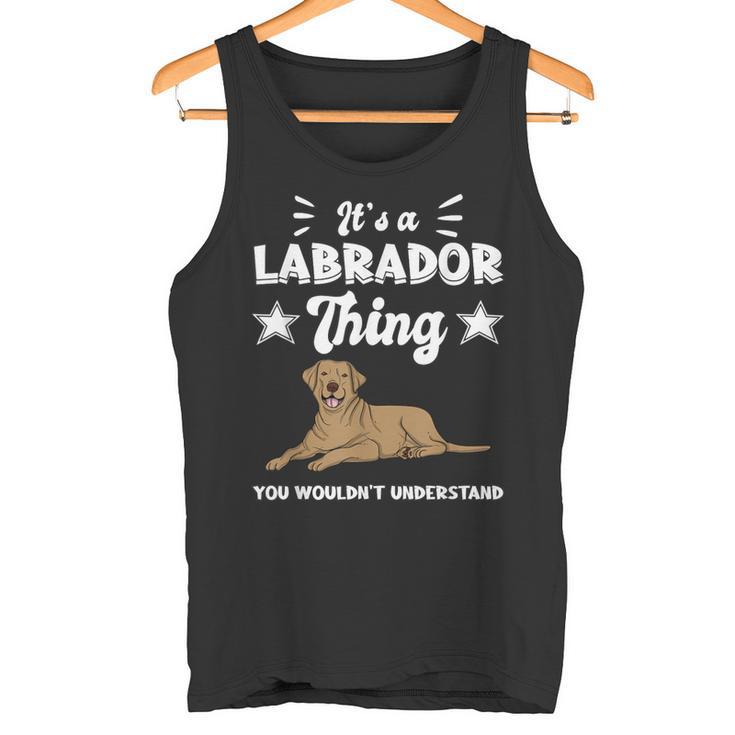 'Das Ist Ein Labrador Ding Labby Brown Labrador Tank Top