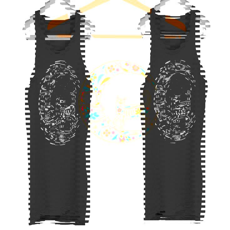 Dia De Los Muertos Chat Lune Débardeur e