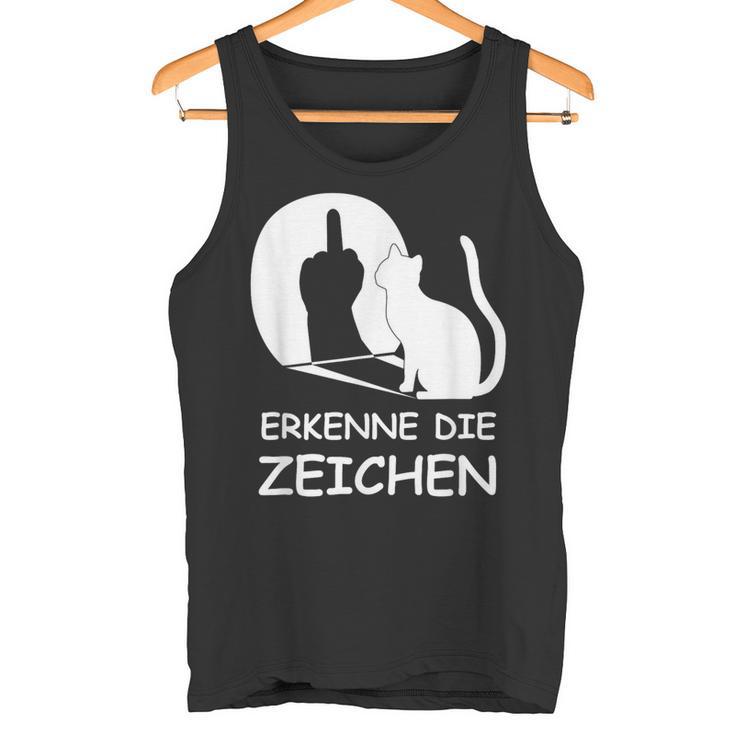 Erkenne Die Zeichen Wkekatze Schattenspiel Cats Tank Top