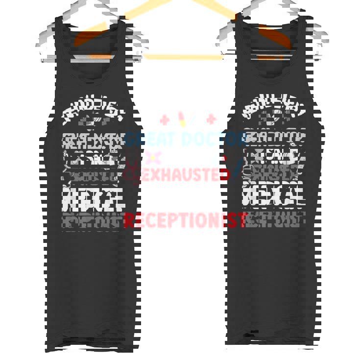 Exhausted Medical Receptionist Medical Reception Tank Top
