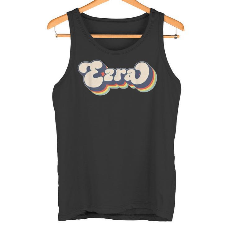 Ezra Name Personalised Surname First Name Ezra Tank Top