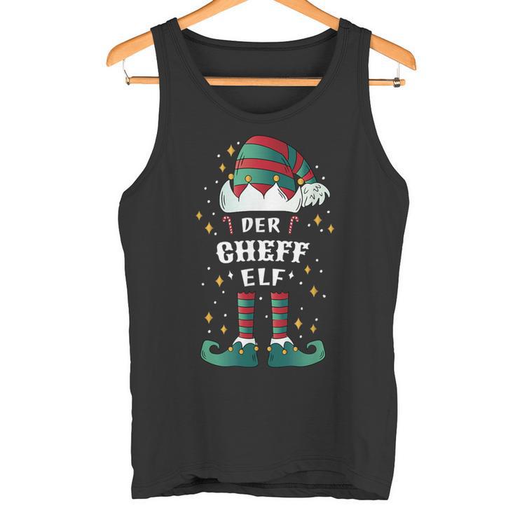 Elf Christmas Ich Bin Der Chef Elf Tank Top