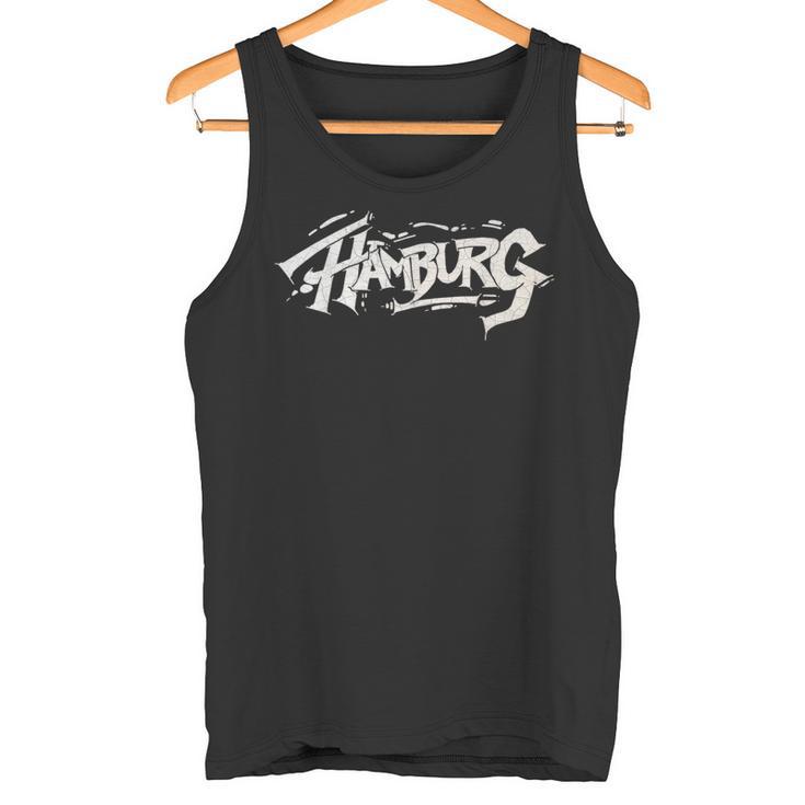 Hamburg City Graffiti Straßenkunst Handstyle Deutschland Hip Hop Tank Top