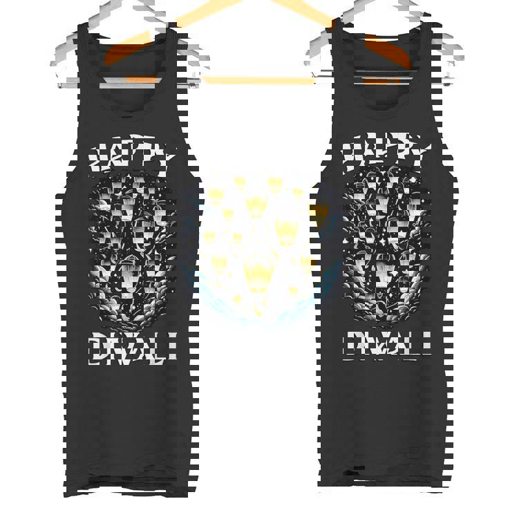 Happy Diwali Lantern Festival Deepavali Tank Top