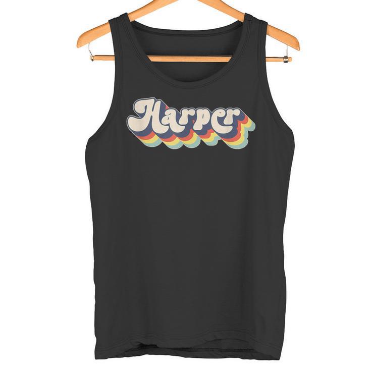 Harper Familienname Personalisierter Nachname Harper Tank Top