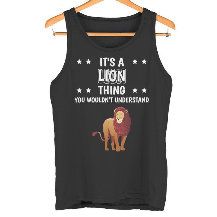 Ist So Ein Löwe Ding Lustiger Spruch Löwen Tank Top