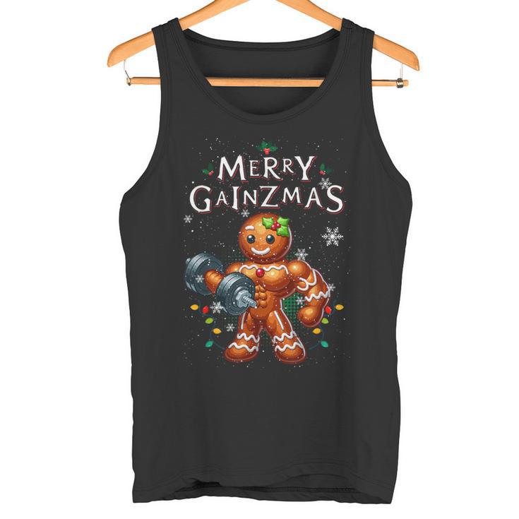 Débardeur De Sport Humouristique – Père Noël Qui Fait De L’exercice – Pour Gym, Fitness, Cadeau De Noël