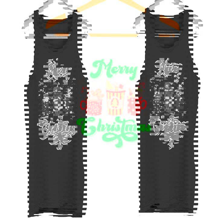 Merry Christmas Mulled Wine Booth Christmas Glow Wine Tank Top Tank Top