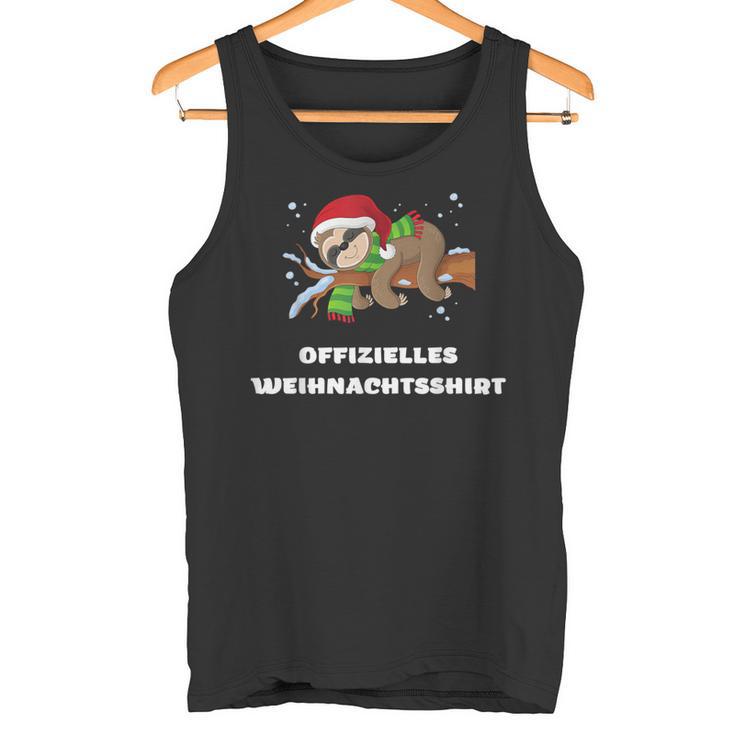 Offizielles Weihnachts Faultier Weihnachten Tank Top