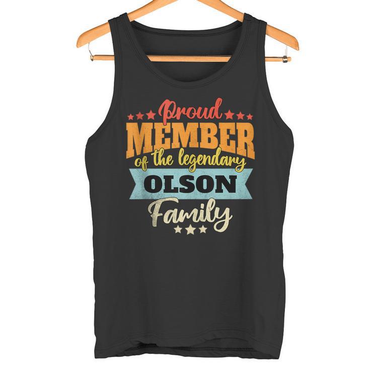 Olson Nachname Olson Tank Top