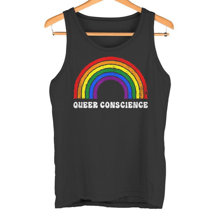 Queer Conscience Rainbow Gender Neutral Pride Androgyny Tank Top