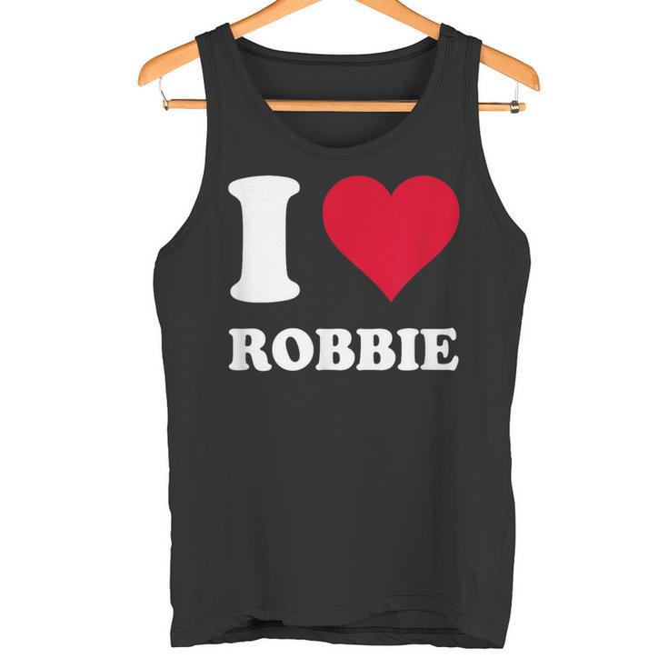 Red Heart I Love Robbie Tank Top