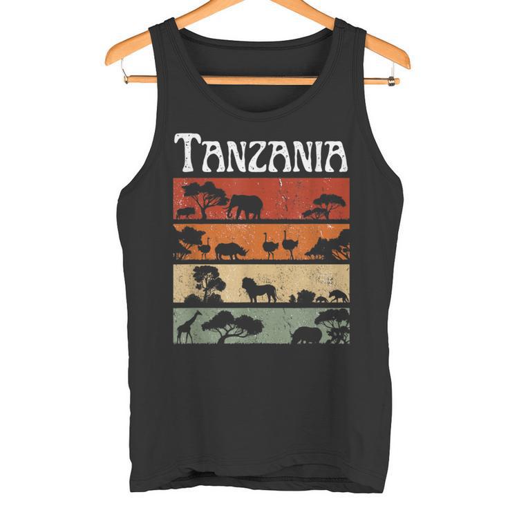 Retro Africa Tanzania Safari Travel Tanzania Tour Tank Top