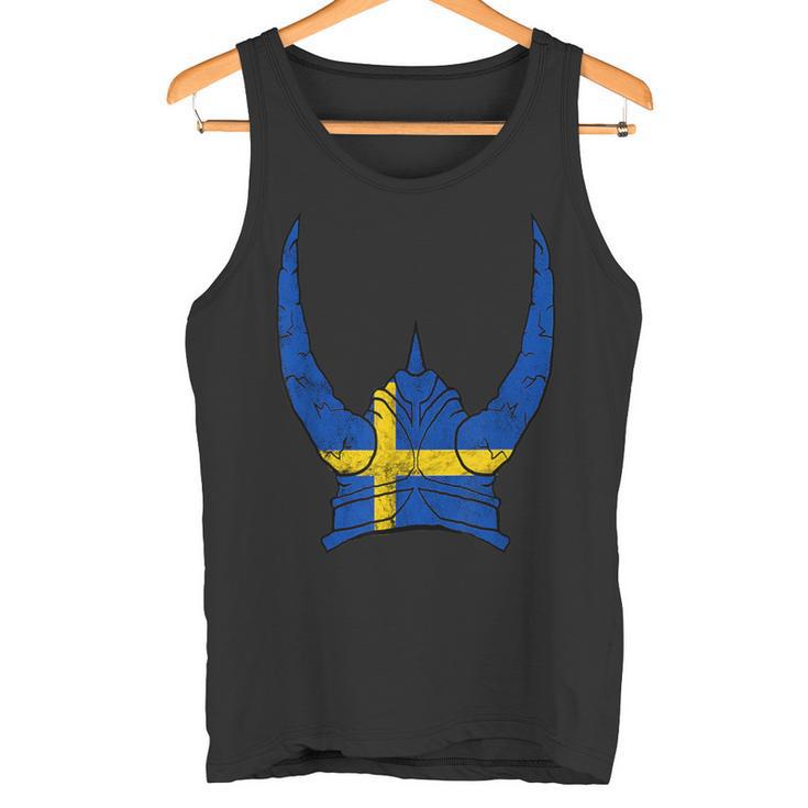 Schweden Wikinger Helm Schwedischer Nordmann Stolz Sköl Tank Top