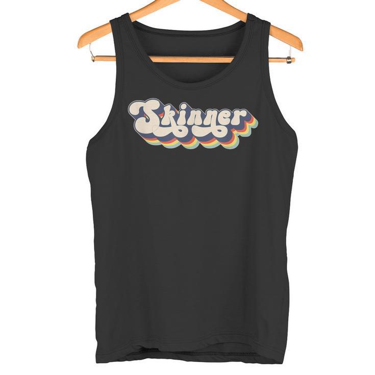 Skinner Surname Personalised Surname Skinner Tank Top