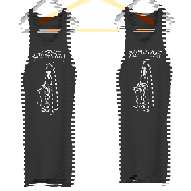 Spooky Ghost Trick Or Treat Halloween Fun & Festive Ghost Tank Top