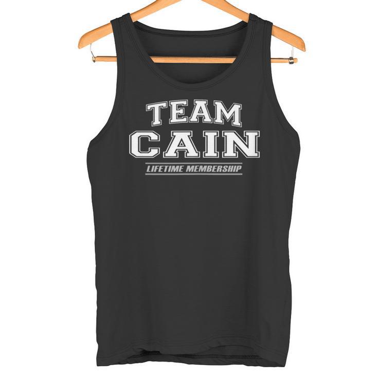 Team Cain Stolzer Familiennachname Nachname Geschenk Tank Top