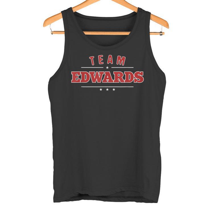 Team Edwards Personalised Surname Family Sports S Tank Top