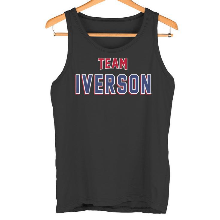 Team Iverson Last Name Proud Family Last Name Tank Top