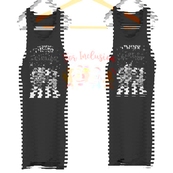 Tis The Season For Inclusion Xmas OT PT SLP Therapy Holiday Tank Top