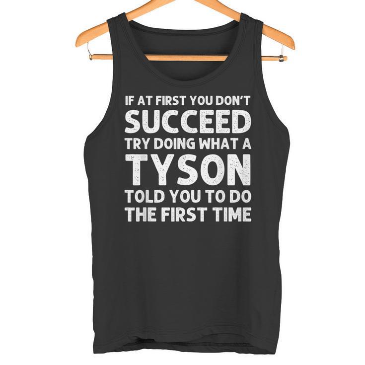 Tyson Lustiger Nachname Familienbaum Geburtstagswiedervereinigung Idee Tank Top
